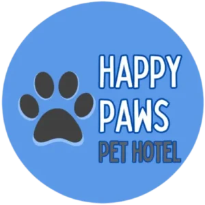 logo happy paws pet hotel